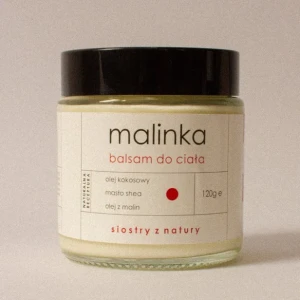 Siostry z Natury malinka – balsam do ciała z olejem z pestek malin i masłem shea 120 g