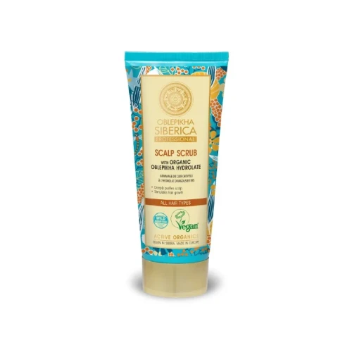 naturalny peeling do skóry głowy z rokitnikiem Oblepikha Siberica