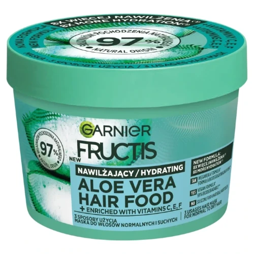 naturalna maska do włosów z aloesem Garnier Hair Food