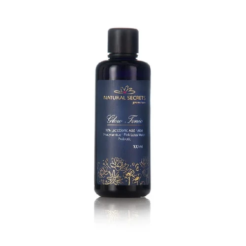 Natural Secrets Glow Tonic – tonik z 10% kwasem laktobionowym, aloesem i niacynamidem