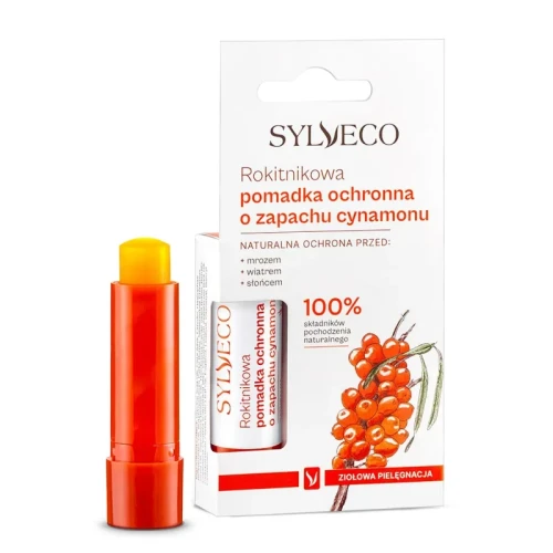Sylveco Rokitnikowa pomadka ochronna o zapachu cynamonu – naturalna pielęgnacja ust