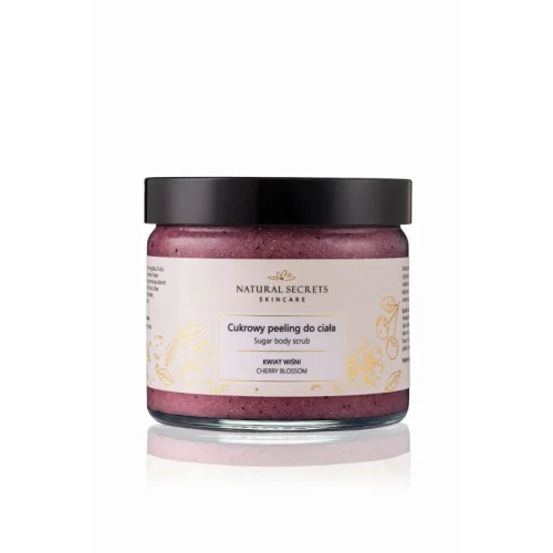 Natural Secrets cukrowy peeling do ciała kwiat wiśni