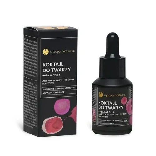 Opcja Natura koktajl do twarzy róża paczula antyoksydacyjne serum na dzień