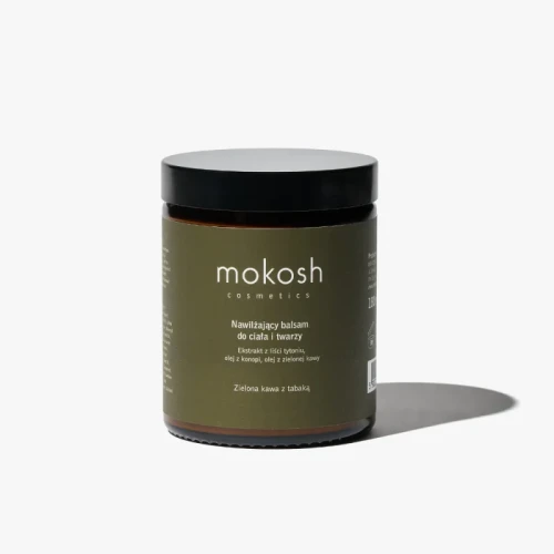 Mokosh balsam do ciała zielona kawa z tabaką – naturalny balsam nawilżający do bardzo suchej skóry, ujędrniający