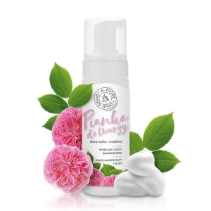 e-Fiore Odmładzająca kremowa pianka do mycia twarzy na bazie hydrolatu z Róży Damasceńskiej 150 ml