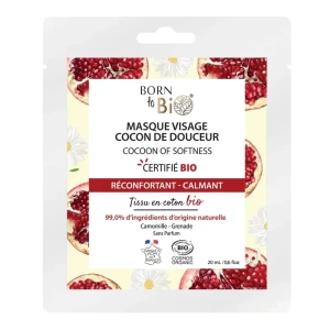Born to Bio Kojąca maska w płachcie do cery wrażliwej, 20 ml