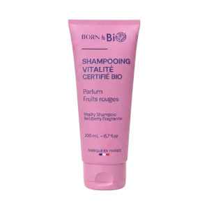 Born to Bio Szampon rewitalizujący z wodą kokosową i octem malinowym, 200 ml