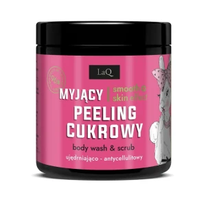 LaQ Peeling cukrowy myjący KIWI I WINOGRONA – wegańska pielęgnacja antycellulitowa  220 g