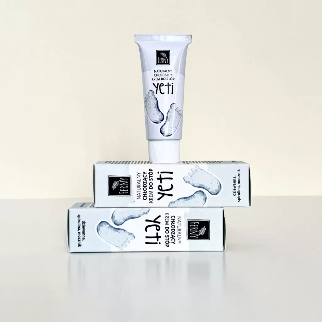 Крем для стоп Ferny Yeti охлаждающий, увлажняющий, для уставших стоп, 50 мл