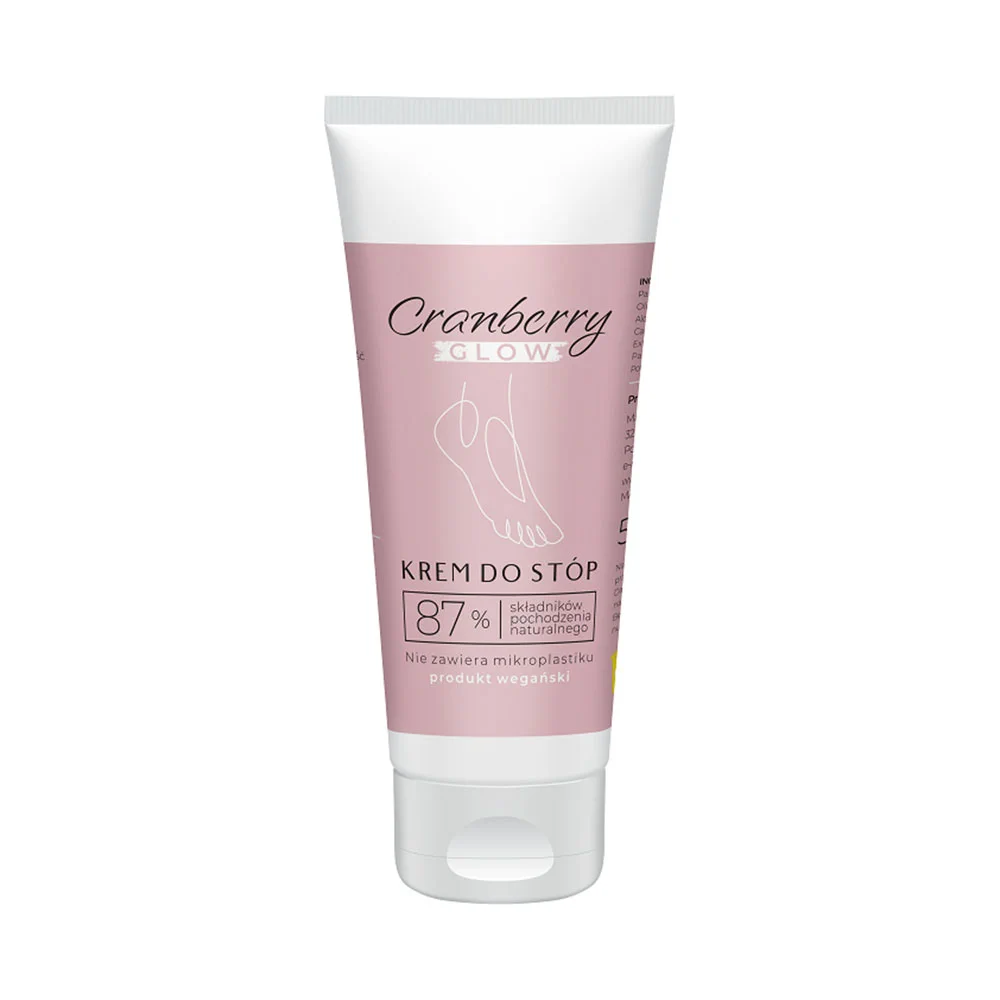 Крем для ног Cranberry Glow, 10% мочевины и клюквенное масло, для потрескавшихся пяток